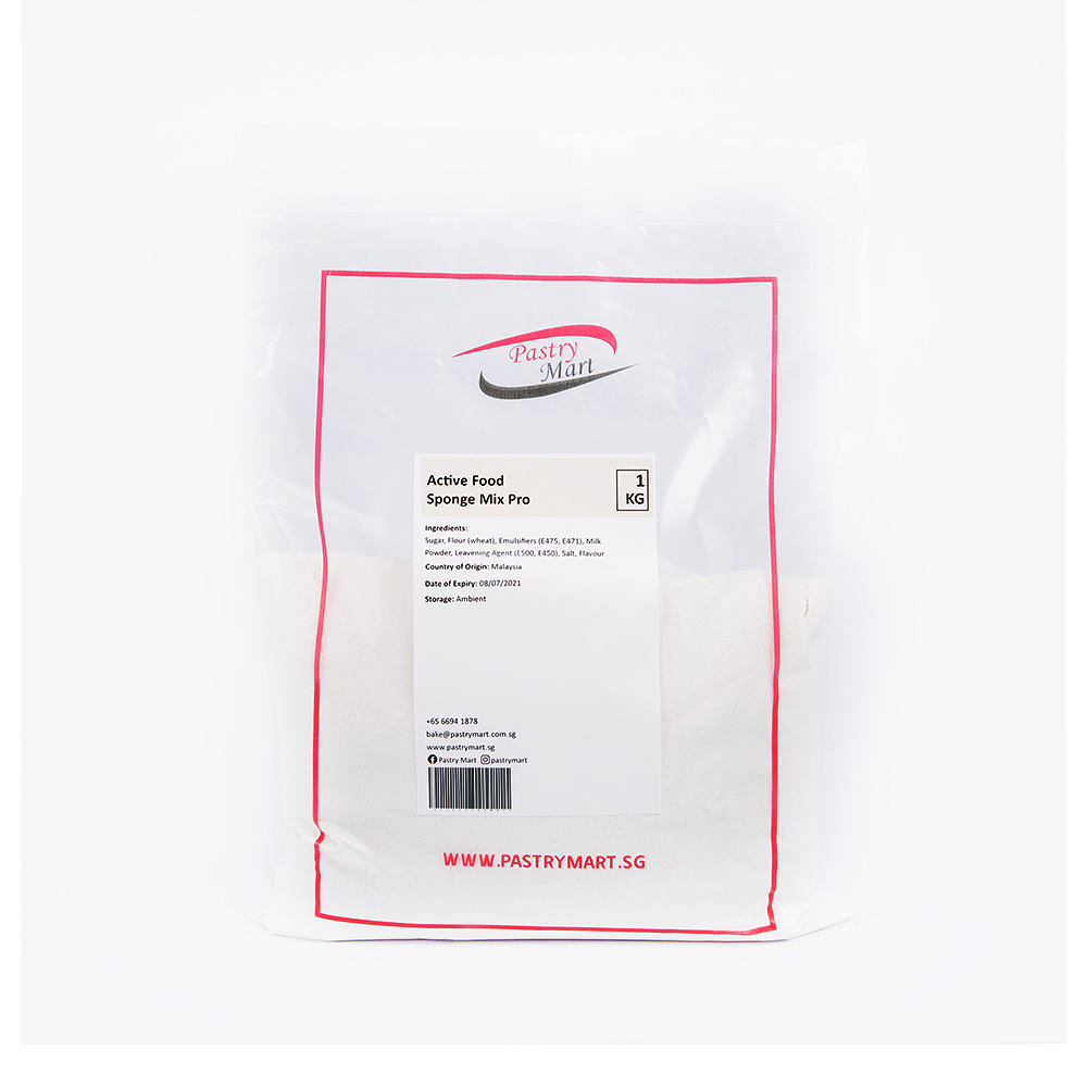 ActiveFood Sponge Mix Pro 1kg – Pastry Mart Singapore