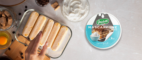 Ghidetti Mascarpone Cheese delivers luxurious texture and authentic Italian taste.